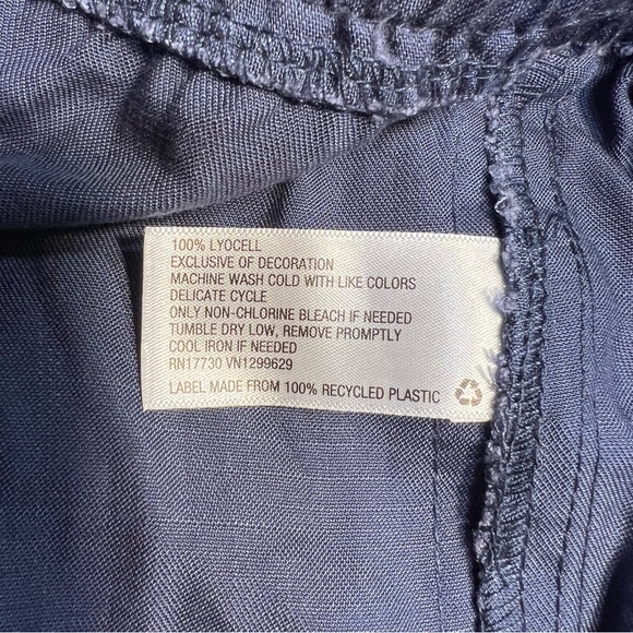 Women's Joggers - Knox Rose Navy Blue with Floral Side Striped - Picture 6 of 6